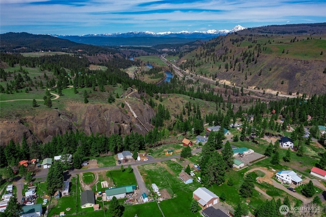 490 Morrison Canyon Ln, Cle Elum, WA 98922 - view of property location featuring a mountain backdrop and a heavily wooded area