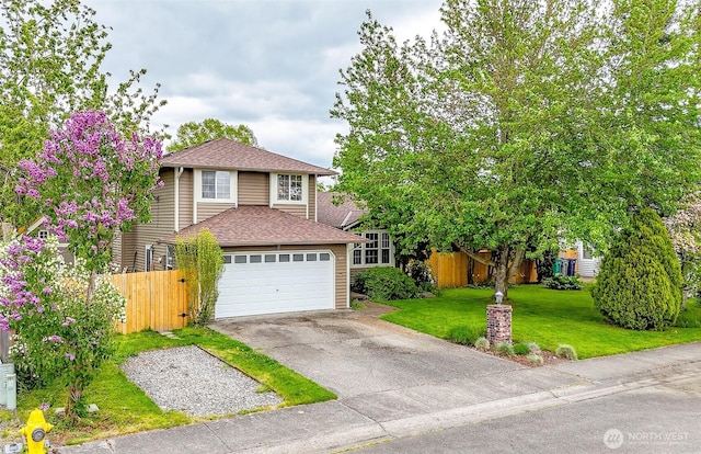 103 Schmid St, Enumclaw, WA 98022 - traditional-style home with driveway, roof with shingles, and an attached garage