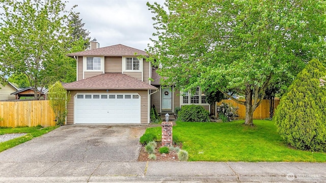 103 Schmid St, Enumclaw, WA 98022 - view of front of house with driveway, a chimney, and a shingled roof