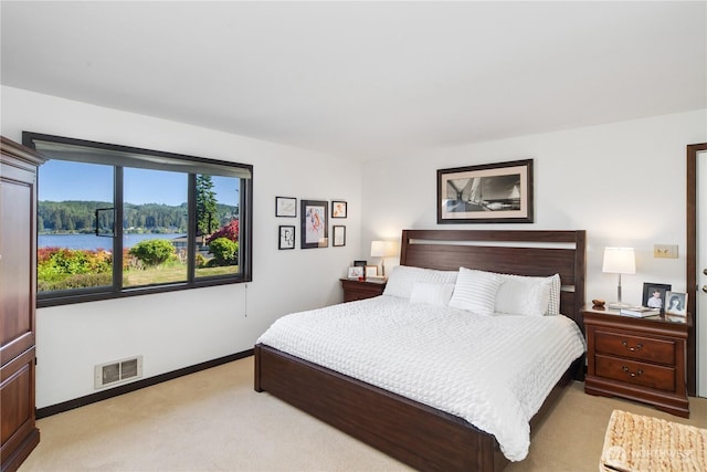 10 Olympic Pl Unit 10, Port Ludlow, WA 98365 - bedroom with light carpet and baseboards