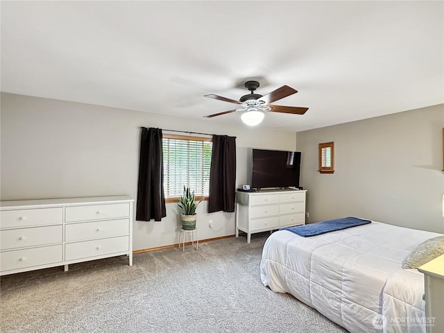 4207 Campus Green Loop NE, Lacey, WA 98516 - bedroom featuring carpet floors, a ceiling fan, and baseboards