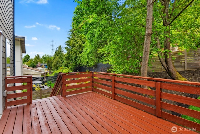 5126 S Creston St, Seattle, WA 98178 - deck with a fenced backyard