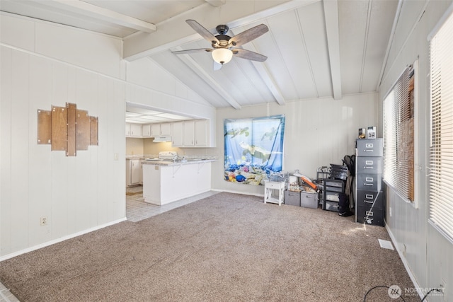 3701 Gun Club Rd Unit 16, Yakima, WA 98901 - living room with light colored carpet and ceiling fan