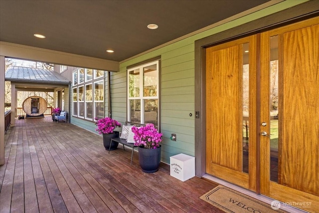 8607 436th Ave SE, North Bend, WA 98045 - wooden terrace featuring a porch