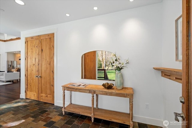 8607 436th Ave SE, North Bend, WA 98045 - hallway with baseboards and recessed lighting