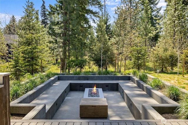 1501 Kokanee Loop, Cle Elum, WA 98922 - view of patio featuring a fire pit