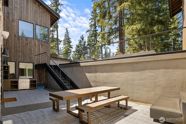 1501 Kokanee Loop, Cle Elum, WA 98922 - view of patio with stairs and outdoor dining area