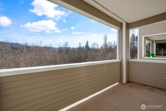 view of balcony
