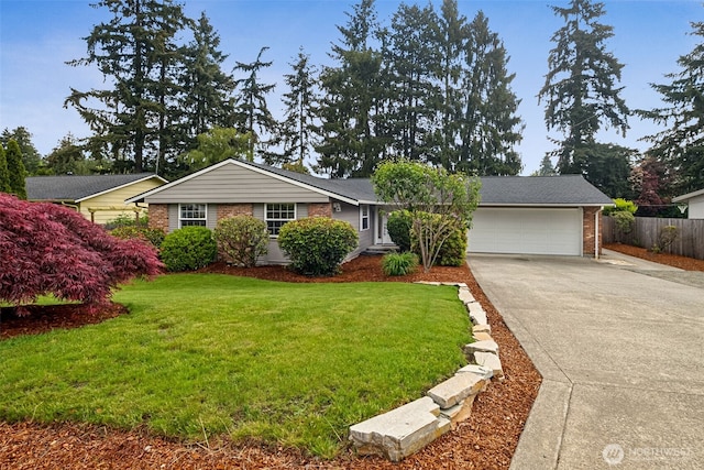 35010 45th Ave S, Auburn, WA 98001 - ranch-style home with brick siding, concrete driveway, and a garage