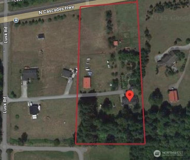 8235 Lusk Rd, Concrete, WA 98237 - map / location featuring property boundaries highlighted