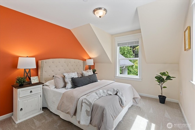 12916 318th Ave NE, Duvall, WA 98019 - bedroom featuring carpet flooring, lofted ceiling, and baseboards