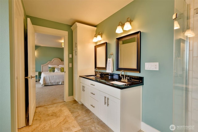 381 Lake Bay Loop SE, Ocean Shores, WA 98569 - full bath with ensuite bath, double vanity, and baseboards