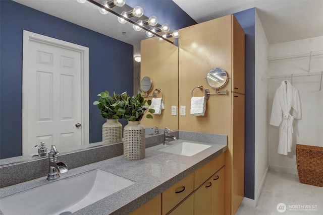 20802 72nd Ave W Unit 304, Edmonds, WA 98026 - full bath with double vanity and baseboards