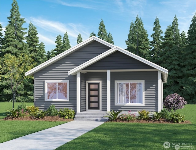 41 E Compass Ln, Allyn, WA 98524 - view of front of property featuring a front lawn