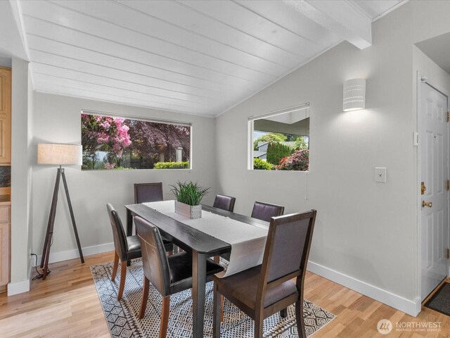 8711 Bowdoin Way, Edmonds, WA 98026 - dining space with light wood-style flooring and baseboards