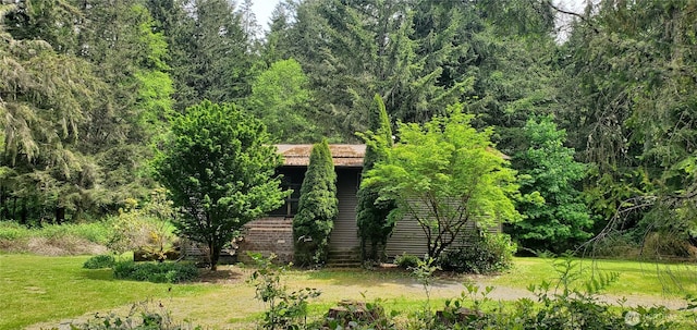 22930 115th Ave SW, Vashon, WA 98070 - view of green lawn featuring a wooded view