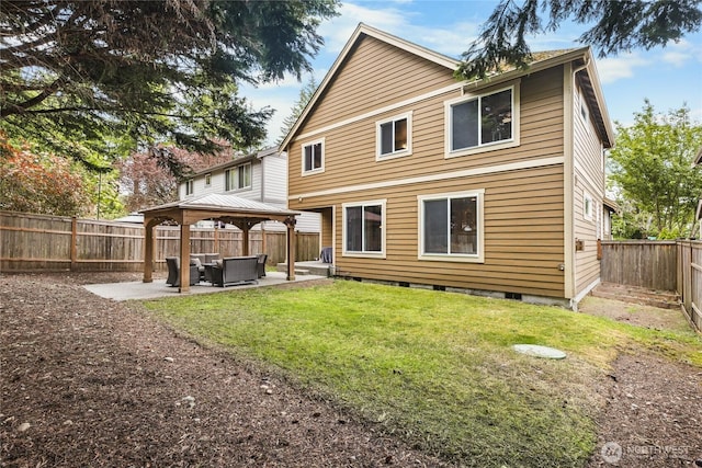 6410 83rd Avenue Ct W, University Place, WA 98467 - back of property featuring a gazebo and a patio area