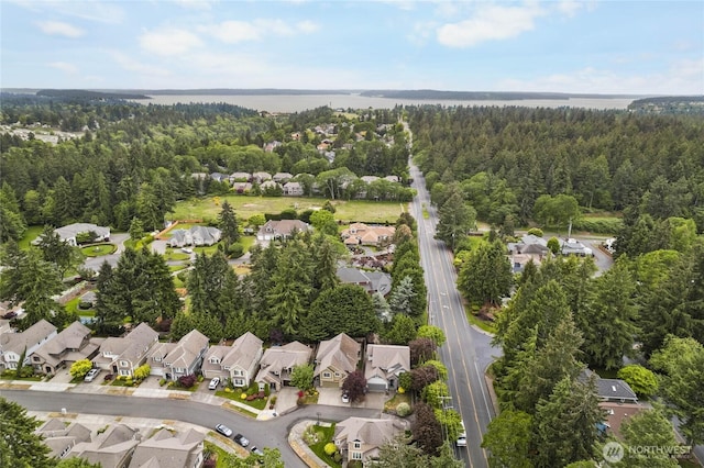 6410 83rd Avenue Ct W, University Place, WA 98467 - view of property location featuring nearby suburban area, a forest, and a nearby body of water