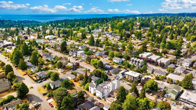919 N 103rd St Unit A, Seattle, WA 98133 - aerial overview of property's location featuring nearby suburban area and a nearby body of water