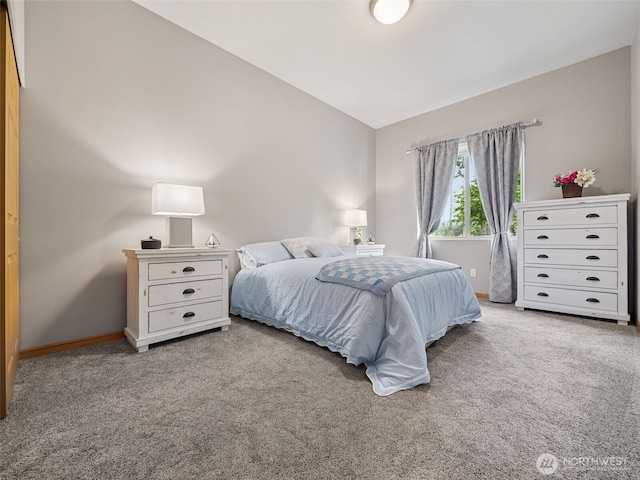 28235 SE 268th St, Ravensdale, WA 98051 - carpeted bedroom featuring vaulted ceiling and baseboards