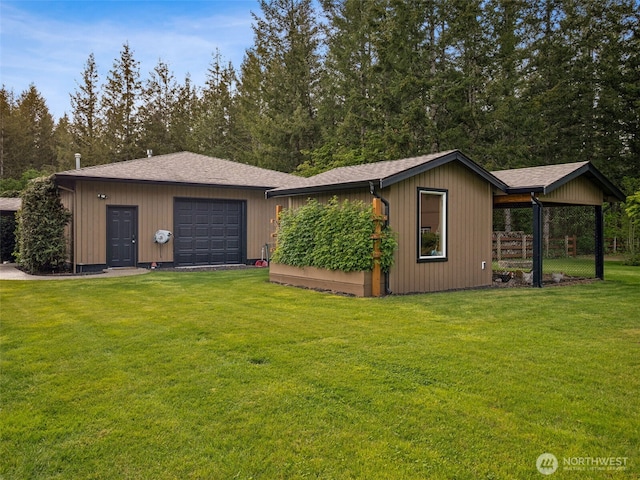 28235 SE 268th St, Ravensdale, WA 98051 - view of front of house with a front yard and a garage