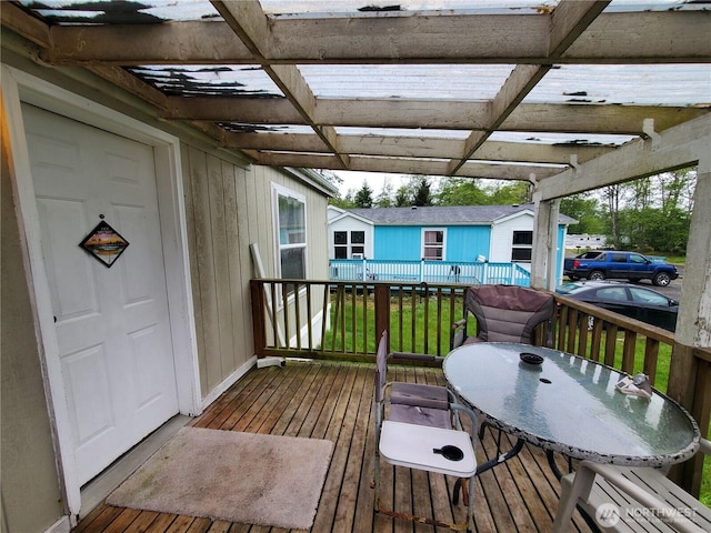 669 Duck Lake Dr NE, Ocean Shores, WA 98569 - deck with outdoor dining area