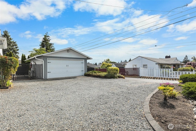 5502 N 21st St, Tacoma, WA 98406 - detached garage featuring fence
