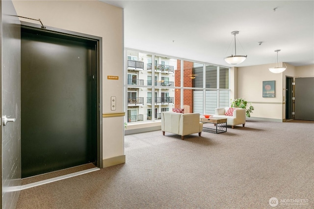 1015 Railroad Ave Unit 415, Bellingham, WA 98225 - carpeted living area with baseboards
