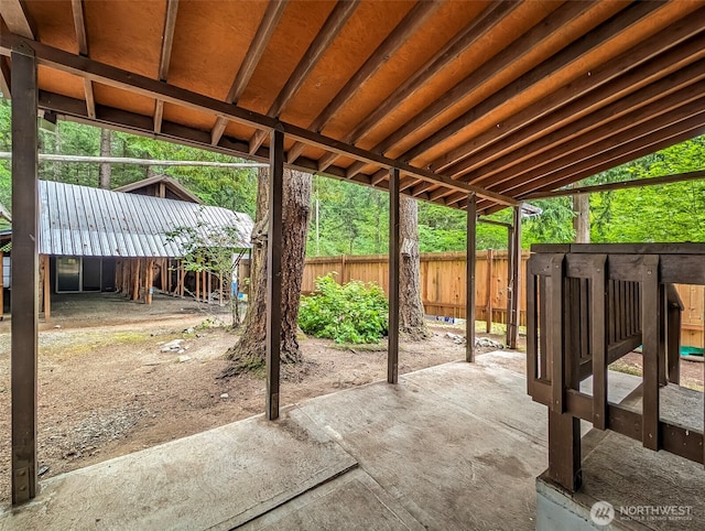 140 Sunstone Rd, Packwood, WA 98361 - view of patio featuring a fenced backyard
