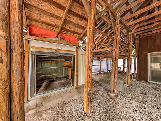 140 Sunstone Rd, Packwood, WA 98361 - miscellaneous room featuring lofted ceiling