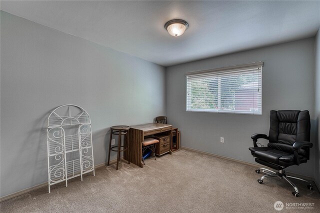 20282 NW Cedar Ln, Poulsbo, WA 98370 - office with carpet floors and baseboards