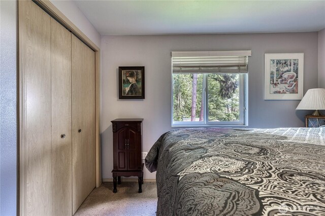 20282 NW Cedar Ln, Poulsbo, WA 98370 - carpeted bedroom with a closet and baseboards