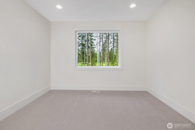 43268 SE 145th Pl, North Bend, WA 98045 - unfurnished room with recessed lighting, light carpet, and baseboards