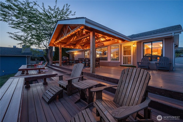 34 Leisure Ln, Manson, WA 98831 - deck featuring outdoor dining space