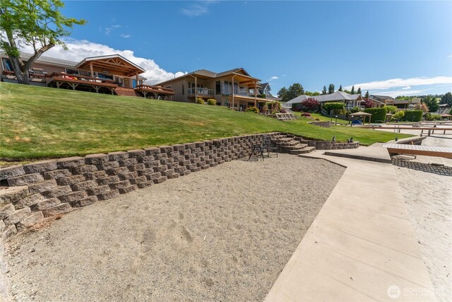 34 Leisure Ln, Manson, WA 98831 - view of green lawn with a residential view