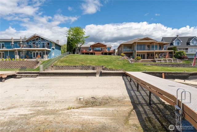 34 Leisure Ln, Manson, WA 98831 - dock area with a lawn