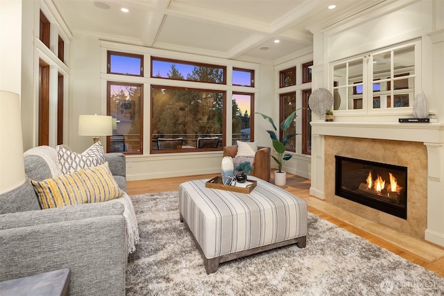 2249 78th Ave SE, Mercer Island, WA 98040 - sunroom / solarium featuring coffered ceiling and beam ceiling