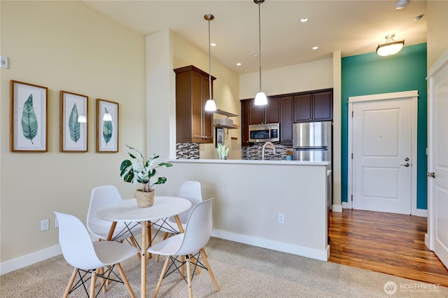 400 Washington Ave Unit 415, Bremerton, WA 98337 - dining room featuring baseboards and recessed lighting