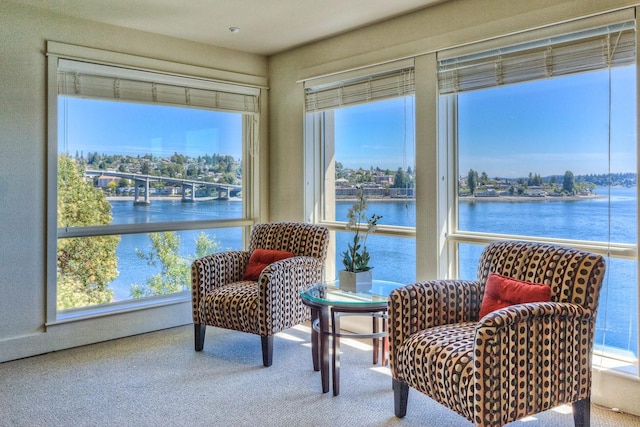 400 Washington Ave Unit 415, Bremerton, WA 98337 - living area with a water view and carpet
