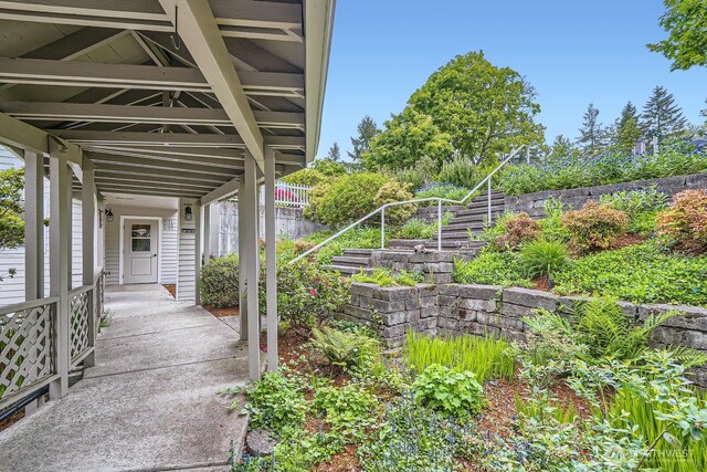 4105 Providence Point Dr SE, Issaquah, WA 98029 - view of patio / terrace with stairway