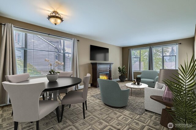 4105 Providence Point Dr SE, Issaquah, WA 98029 - living room with a glass covered fireplace