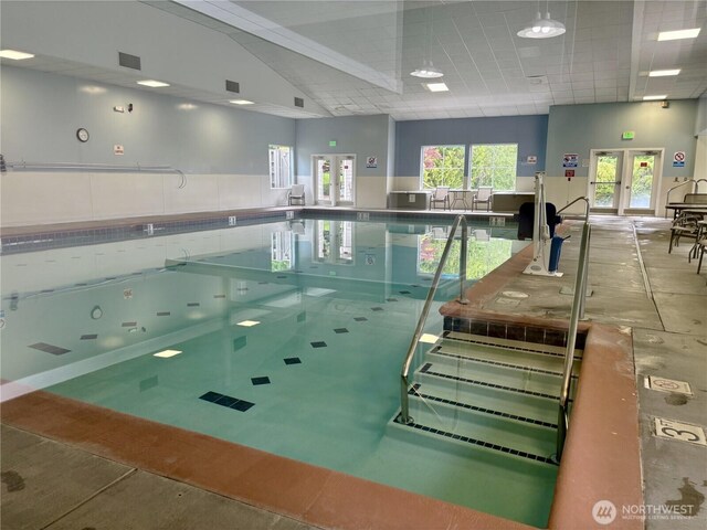 4105 Providence Point Dr SE, Issaquah, WA 98029 - view of swimming pool with french doors