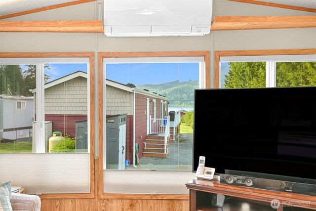316 W Lake Samish Dr, Bellingham, WA 98229 - entryway with a wall unit AC and plenty of natural light