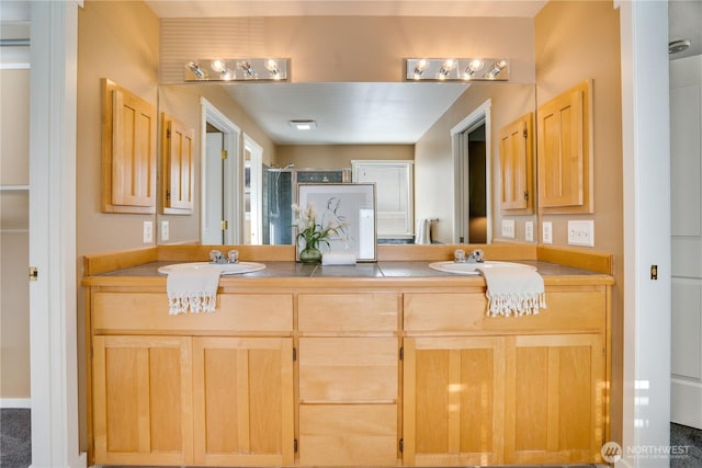 3212 Maplewood Cir NE, Tacoma, WA 98422 - full bath with double vanity and a shower