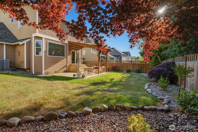 3212 Maplewood Cir NE, Tacoma, WA 98422 - fenced backyard with a patio area and entry steps
