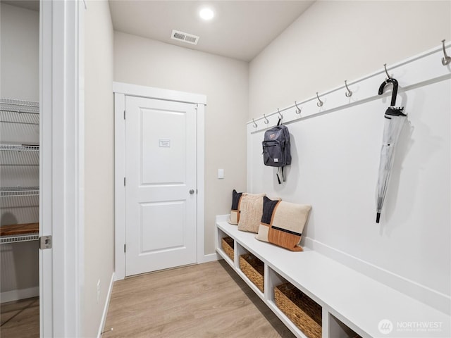 11455 SE 84th St Unit 43, Newcastle, WA 98056 - mudroom featuring light wood-style floors, recessed lighting, and baseboards