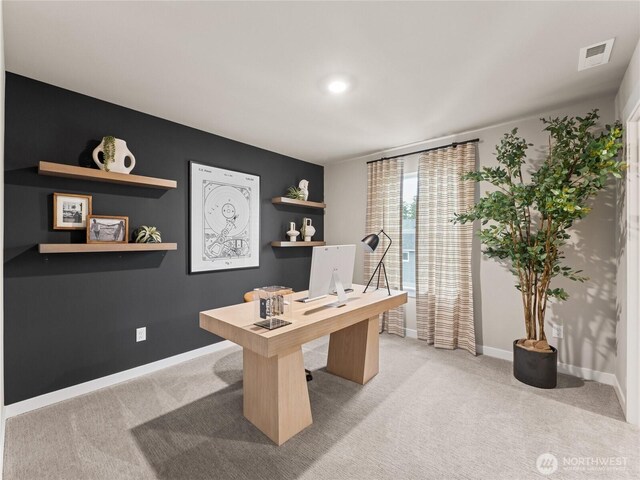 11455 SE 84th St Unit 43, Newcastle, WA 98056 - home office featuring light colored carpet and baseboards