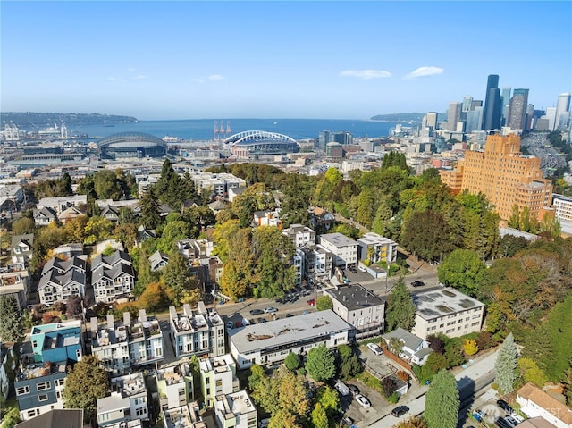 1313 14th Ave S Unit A, Seattle, WA 98144 - aerial overview of property's location featuring a large body of water and nearby urban area