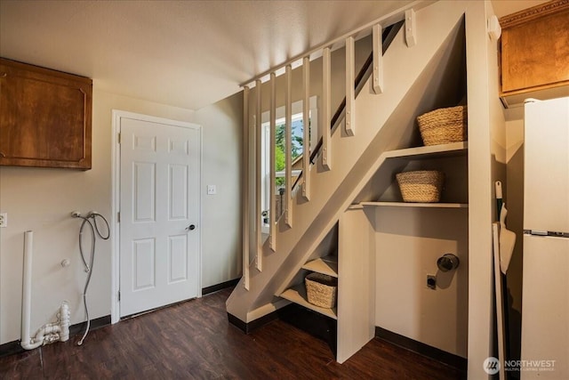 3270 Pine St, Longview, WA 98632 - stairs featuring wood finished floors and baseboards