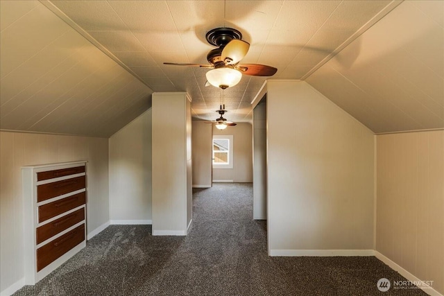 3270 Pine St, Longview, WA 98632 - additional living space featuring carpet, ceiling fan, and vaulted ceiling